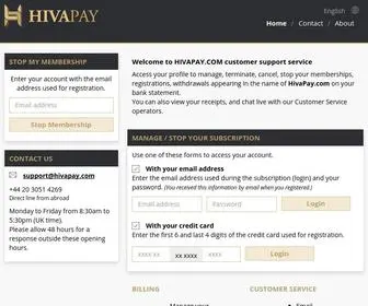 Hivapay.com(Subscriptions and online payments) Screenshot