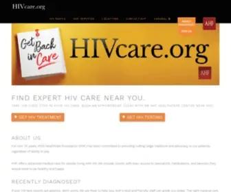 HivCare.org(AHF Offers Advanced HIV Treatment & Services) Screenshot