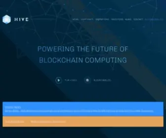 Hiveblockchain.com(HIVE Blockchain Technologies Ltd) Screenshot