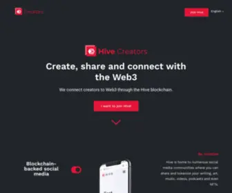 Hivecreators.co(We are a space) Screenshot