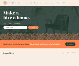 Hiveestates.com(Estate Agents in Newcastle) Screenshot