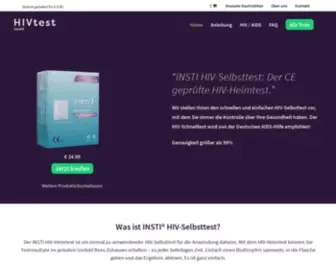 Hivheimtest.de(HIV Heimtest) Screenshot