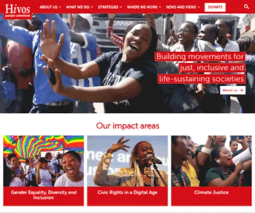 Hivos.com(People Unlimited) Screenshot