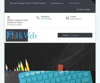 Hiweb.ch(Agence Hi Web Création de sites internet Yverdon) Screenshot