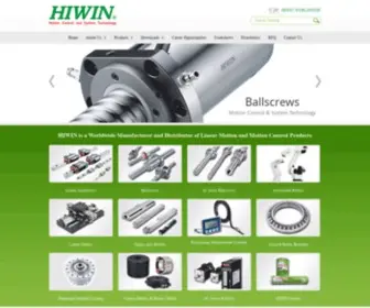 Hiwin.com(HIWIN Corporation) Screenshot