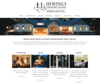 Hiwinui.co.nz(Our perfectly–appointed lodge) Screenshot