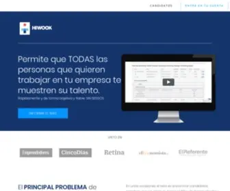 Hiwook.com(Hiwook, Talento Sin Sesgos) Screenshot