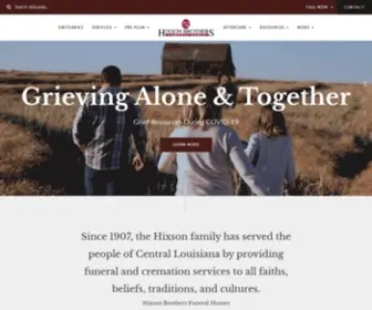 Hixsonbrothers.com(Hixson Brothers Funeral Homes) Screenshot
