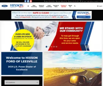 Hixsonfordleesville.com(New and Used Ford Models Leesville LA) Screenshot