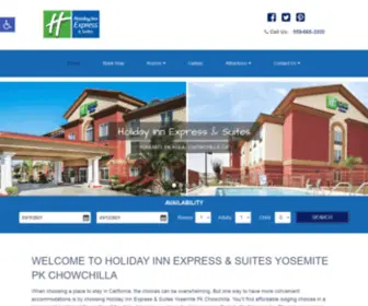 Hiyosemitepark.com(Holiday Inn Express & Suites) Screenshot