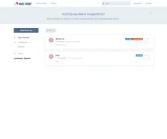 Hizlicevap.net(Hızlı cevap) Screenshot