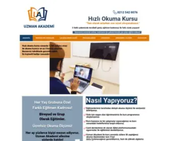 Hizliokurum.com(Uzman Akademi Hızlı Okuma Kursu) Screenshot