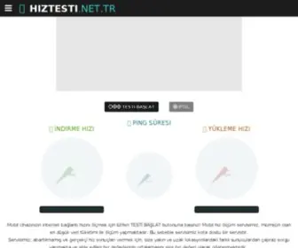 Hiztesti.net.tr(Hız Testi) Screenshot