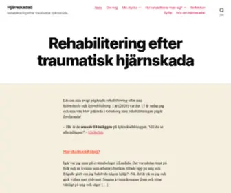 Hjarnskadad.se(Hjärnskadad) Screenshot