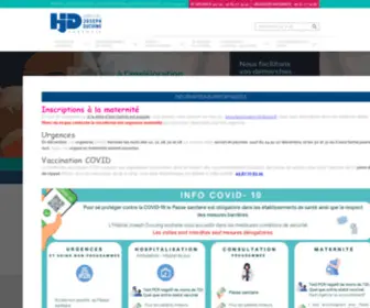 HJD.asso.fr(Hopital Joseph Ducuing) Screenshot