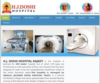 Hjdoshihospital.org(H.J. Doshi Hospital at Rajkot) Screenshot
