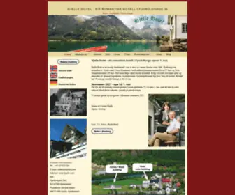 Hjelle.com(Eit koselig familiehotell i Nordfjord) Screenshot