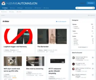 Hjemmeautomasjon.no(Forside) Screenshot