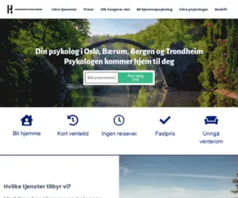 Hjemmepsykologene.no(Psykolog) Screenshot