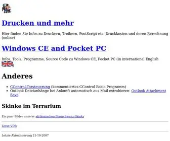 Hjgode.de(Drucker Hacks) Screenshot