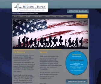 Hjlopezlaw.com(El Abogado Latino de Houston) Screenshot