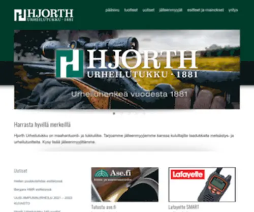 Hjorth.fi(Etusivu) Screenshot