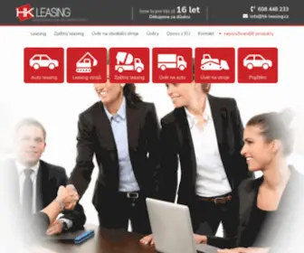 HK-Leasing.cz(HK Leasing) Screenshot