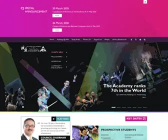 Hkapa.edu(The Hong Kong Academy for Performing Arts) Screenshot