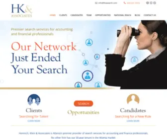 Hkasearch.com(Atlanta Search Services for Accounting and Finance Professionals) Screenshot