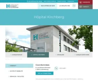 HKB.lu(Contacter l'Hôpital Kirchberg) Screenshot