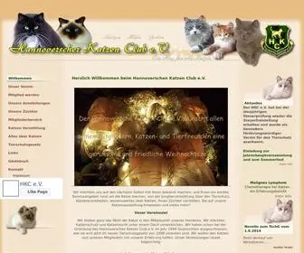 Hkcev.de(Hannoverscher Katzen Club e.V) Screenshot