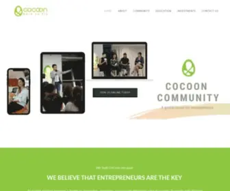 Hkcocoon.org(A Community for Entrepreneurs) Screenshot