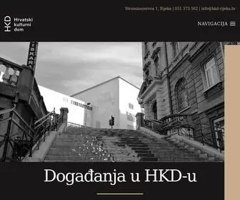 HKD-Rijeka.hr(Hrvatski) Screenshot