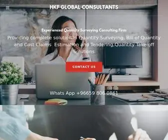 HKFGlobalconsults.com(Quantity Surveying) Screenshot