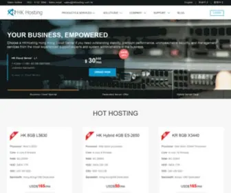 Hkhosting.com.hk(CN2 ChinaNet Next Carrying Network Hong Kong Dedicated Server Cloud Server Hosting) Screenshot