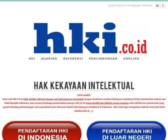 Hki.co.id(Hak Kekayaan Intelektual) Screenshot