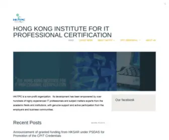 Hkitpc.org(Hong Kong Institute for IT Professional Certification) Screenshot