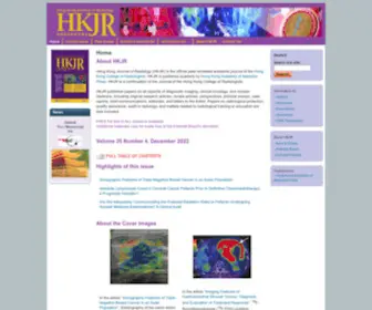 HKJR.org(Hong Kong Journal of Radiology) Screenshot