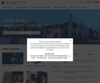 Hkma.gov.hk(Hong Kong Monetary Authority) Screenshot