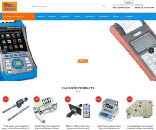 Hkrok.com(China largest Measuring Tools Instrument Manufacturer) Screenshot