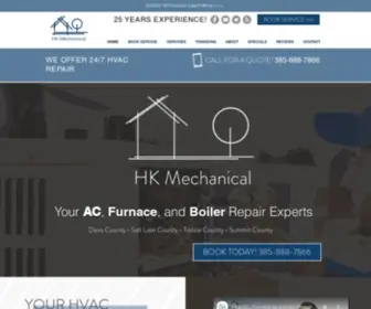 Hkservicepros.com(Furnace Repair & AC Repair Layton & SLC) Screenshot