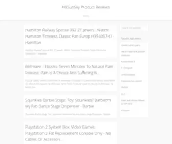 Hksunsky.com(HKSunSky Product Reviews @) Screenshot