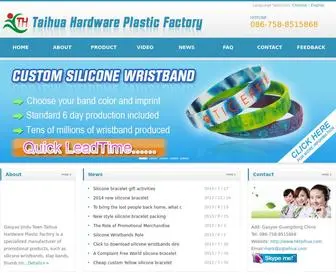 Hktaihua.com(Custom silicone bracelet) Screenshot