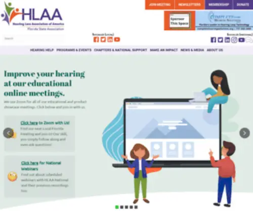 Hla-FL.org(Hearing Loss Association of Florida) Screenshot