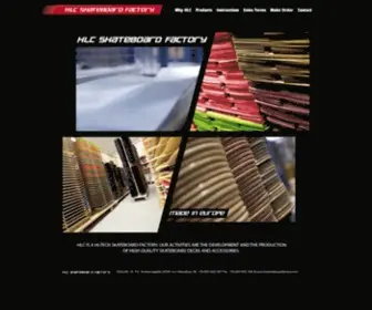 HLCskateboardfactory.com(Skateboard factory) Screenshot