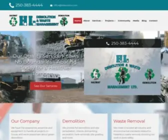 Hldemolition.com(Demolition & Waste Management Ltd) Screenshot