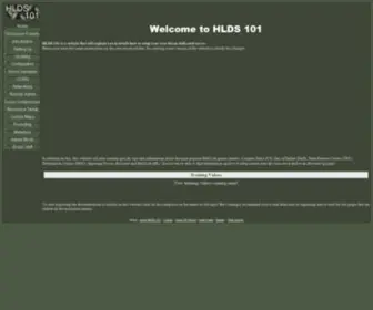 HLDS101.com(HLDS 101) Screenshot