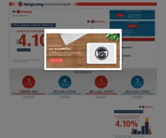 Hlebroking.com(Hong Leong Investment Bank Berhad) Screenshot