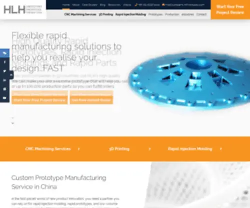 HLHprototypes.com(Rapid Prototyping Services) Screenshot