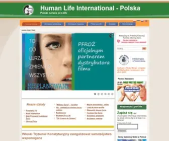 Hli.org.pl(Human Life International) Screenshot